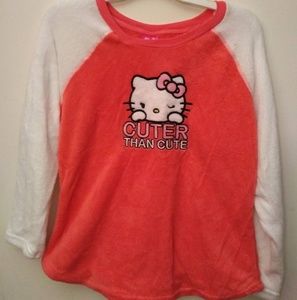 Hello Kitty pj top - M